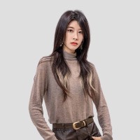 溫碧霞代言IRENENA服裝品牌半高領打底衫加長長袖內(nèi)搭衣